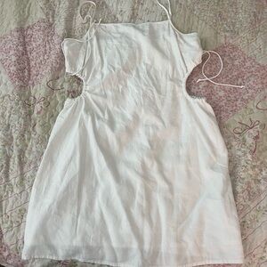 White Aerie dress with cutouts. NWT